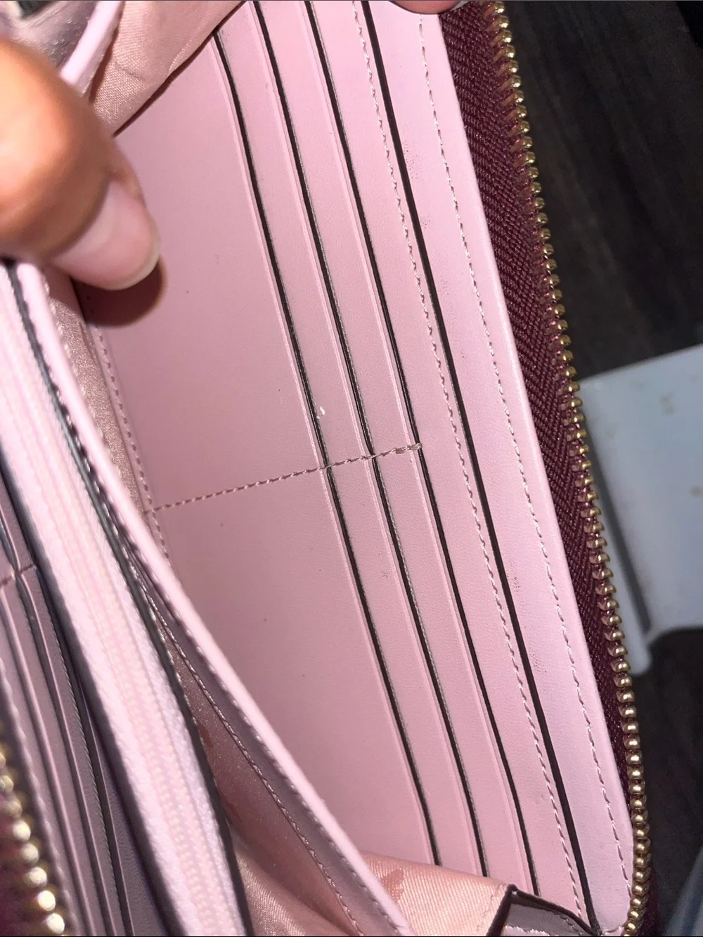 Kate Spade Burgundy Large Continental Wallet